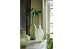 Light & Living Vaas Ø30x100 Cm IMANO Glas Groen