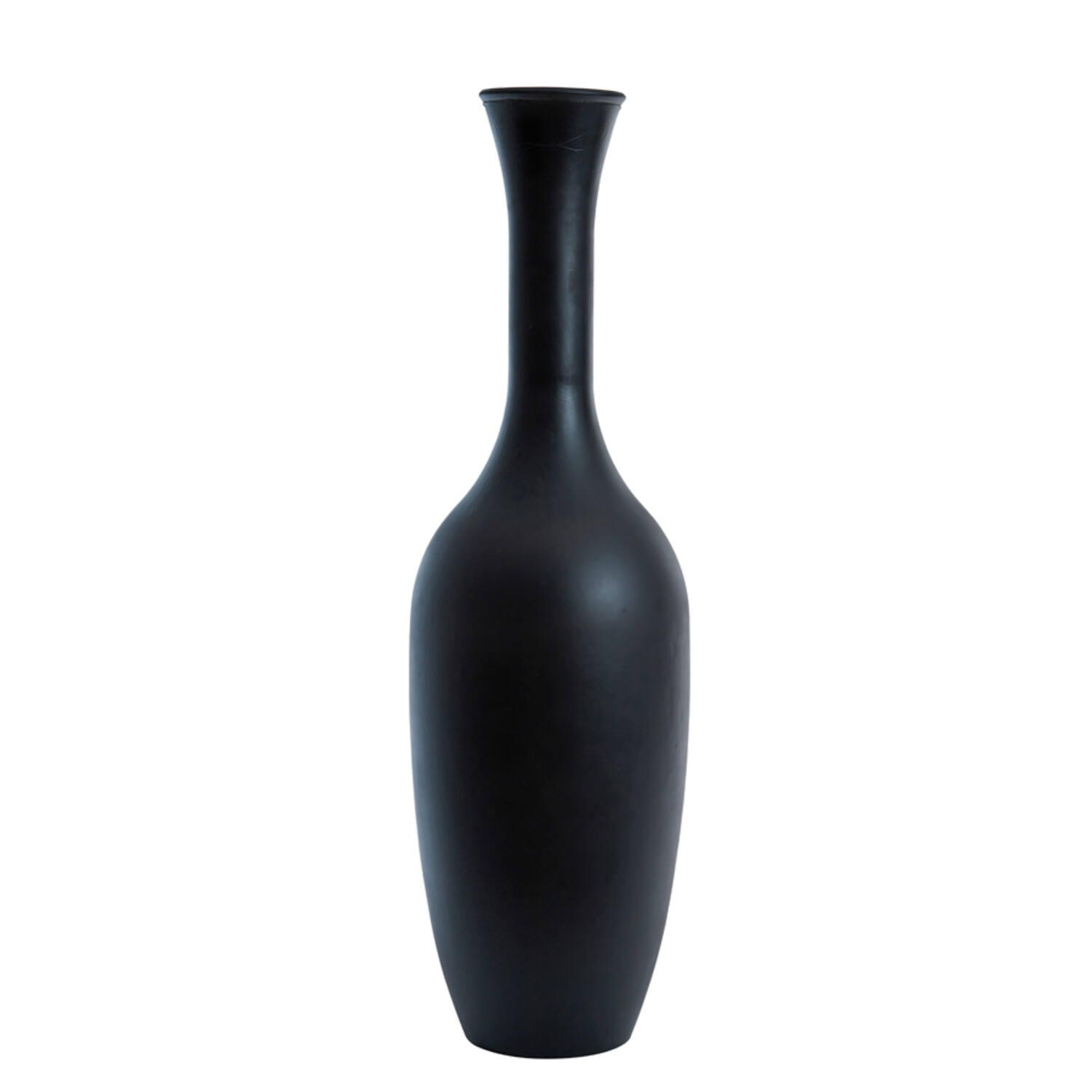 light & living Vaas Ø30x100 cm IMANO glas mat zwart