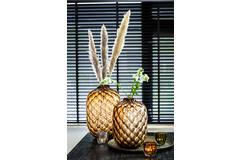 Light & Living Vaas Ø34x50 Cm CARINO Glas Bruin