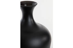 Light & Living Vaas Ø40x65 Cm RUBRA Glas Mat Zwart