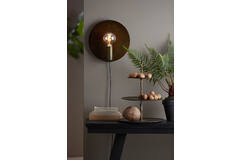 Light & Living Wandlamp Ø30 Cm DISC Goud-grijs
