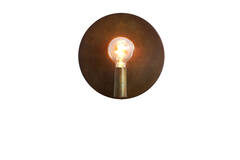 Light & Living Wandlamp Ø30 Cm DISC Goud-grijs