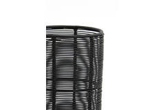 Light & Living Windlicht Ø10x21 Cm LEZUZA Mat Zwart