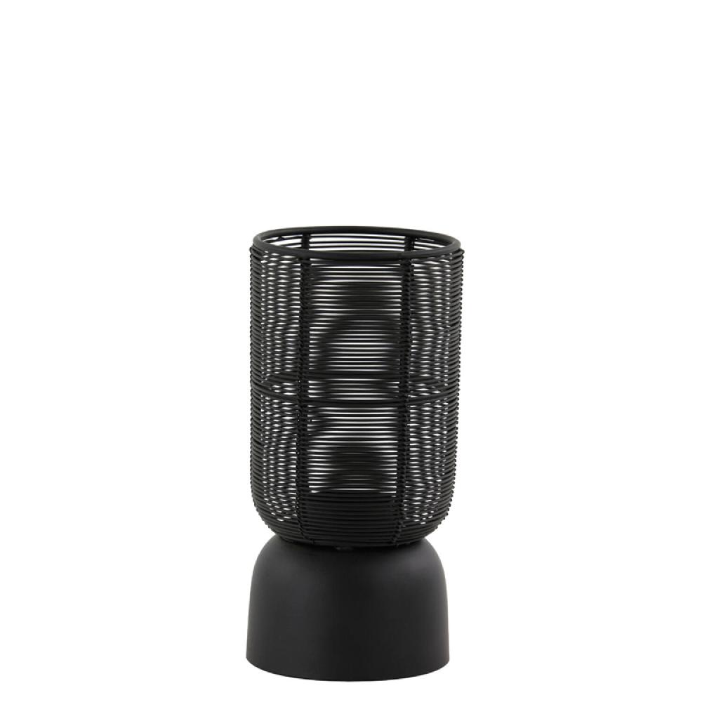 Light & Living Windlicht Ø10x21 Cm LEZUZA Mat Zwart