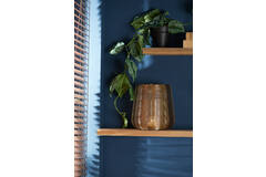 Light & Living Windlicht Ø22 5x24 Cm ADETA Goud+glas