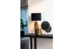 Light & Living Windlicht Ø22 5x24 Cm ADETA Goud+glas