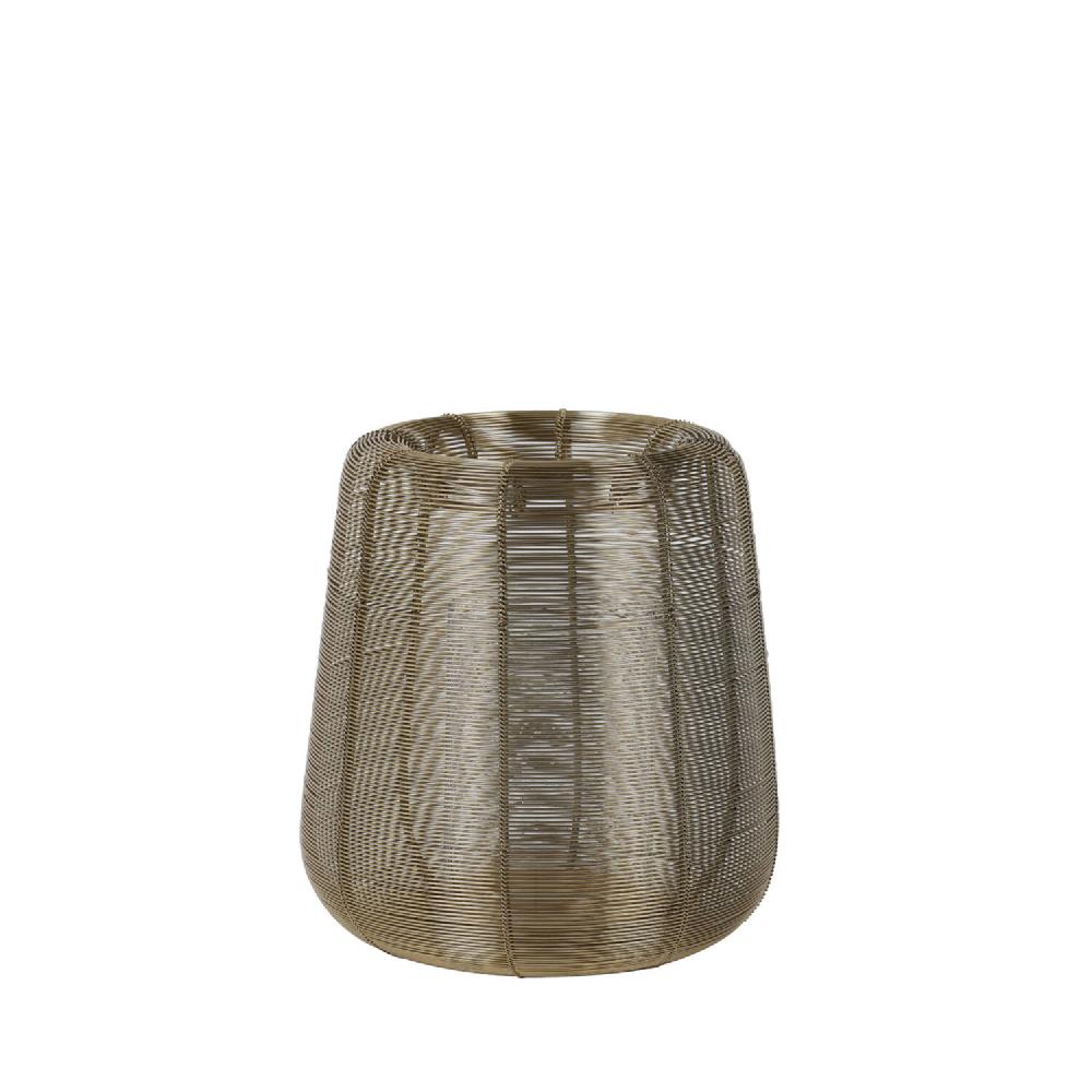 Light & Living Windlicht Ø22 5x24 Cm ADETA Goud+glas