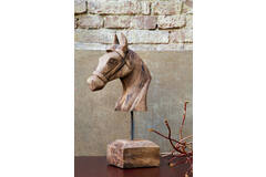 Light & Living Ornament 25x14x48 Cm HORSE Hout Weather Barn