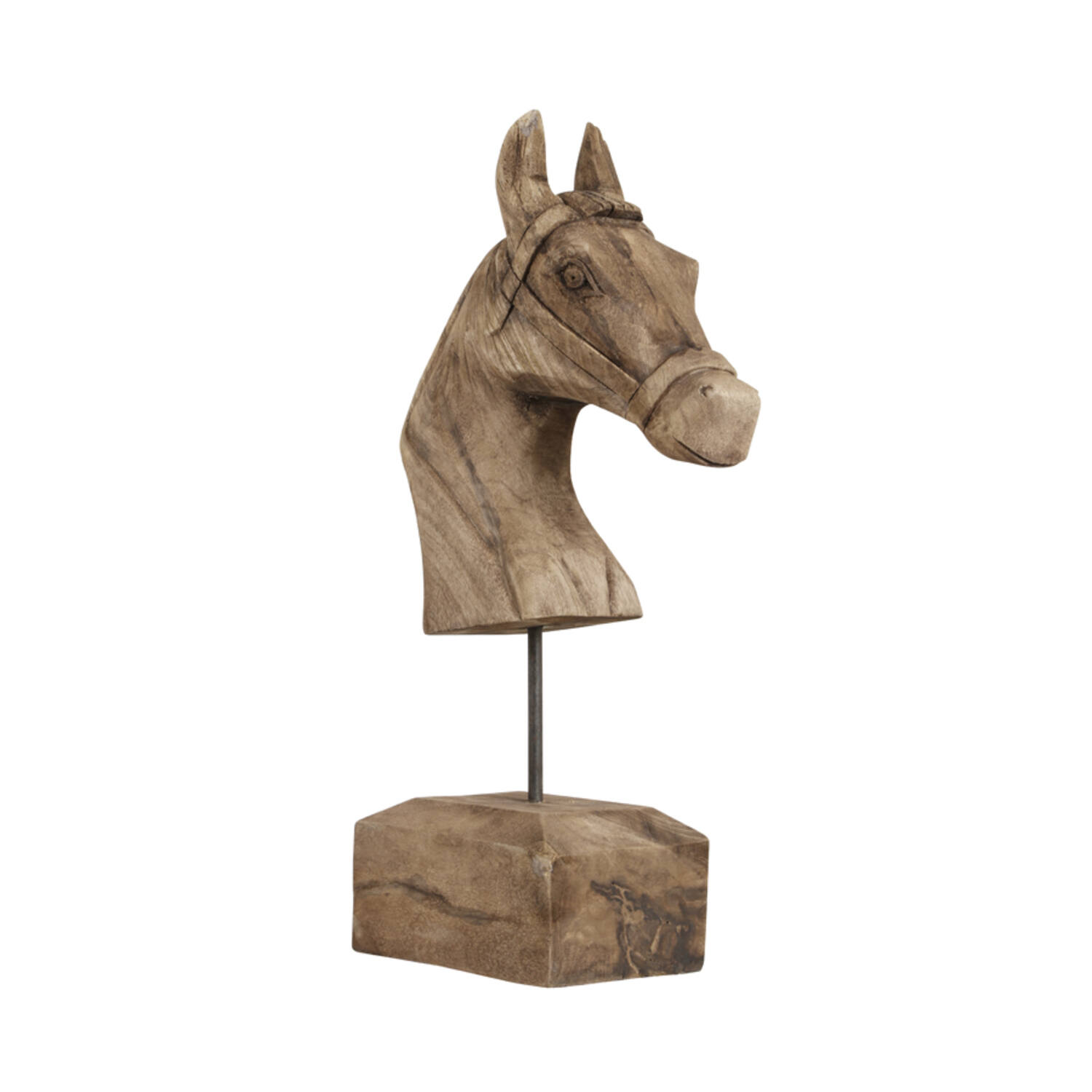 light & living Ornament 25x14x48 cm HORSE hout weather barn