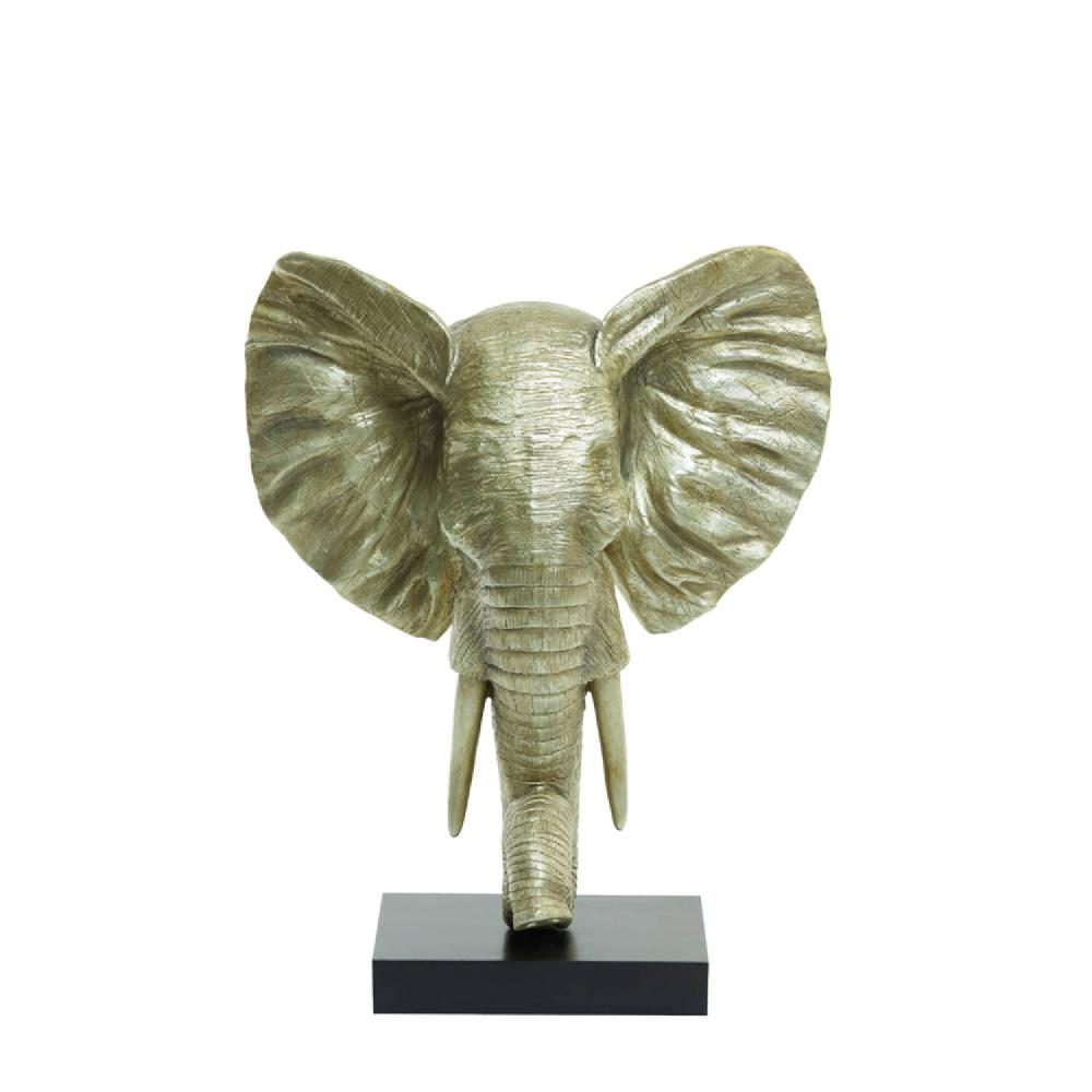 Light & Living Ornament 38 5x19 5x49 Cm ELEPHANT Licht Goud