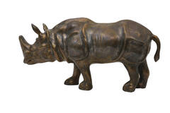 Light & Living Ornament 53x22x24 Cm RHINO Antiek Brons