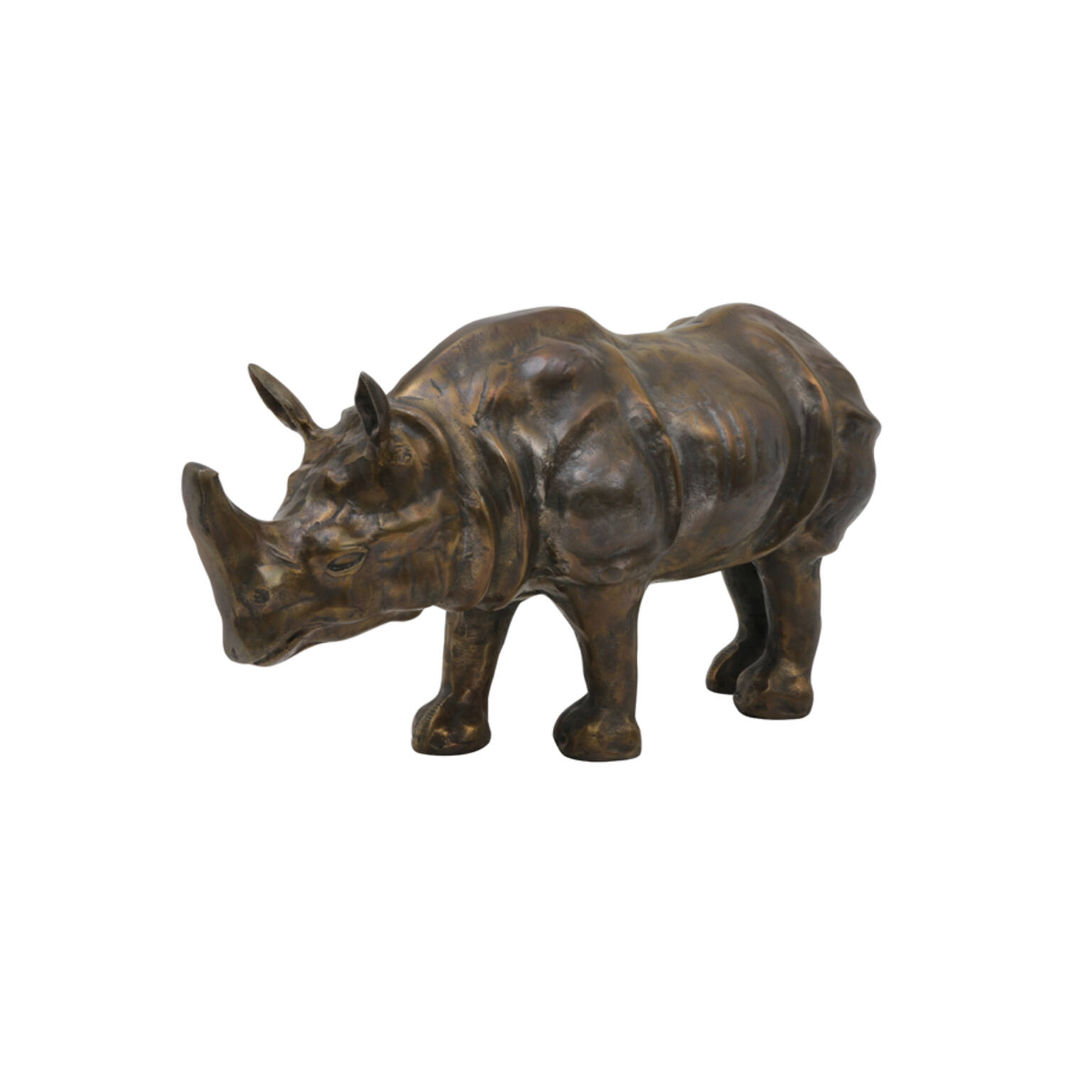 Light & Living Ornament 53x22x24 Cm RHINO Antiek Brons