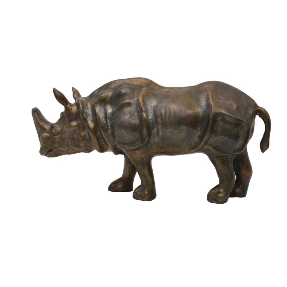 Light & Living Ornament 53x22x24 Cm RHINO Antiek Brons
