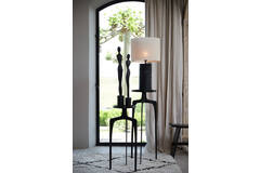 Light & Living Ornament 9 5x9 5x90 Cm KATOPA Hout Mat Zwart