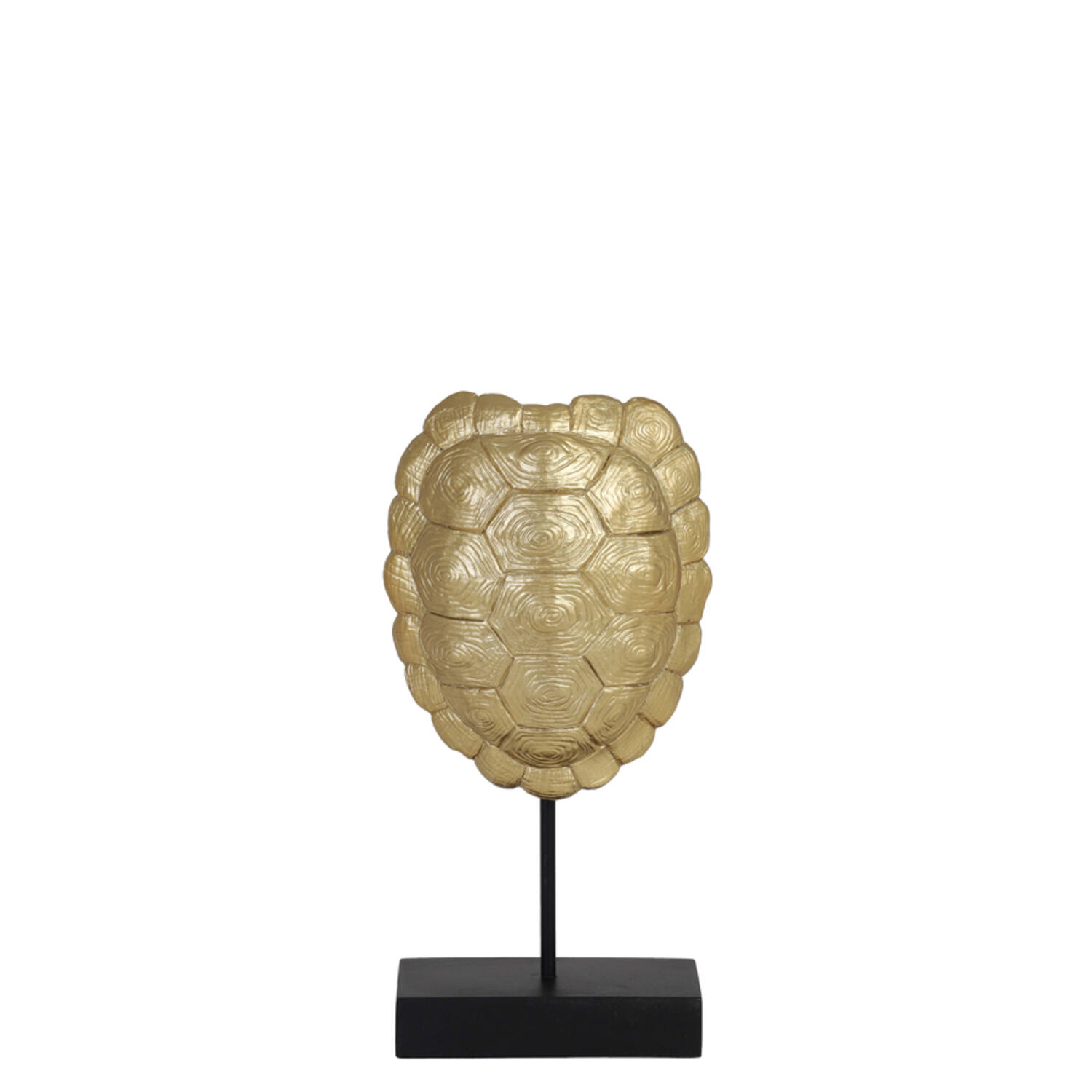 light & living Ornament op voet 13x6 5x26 5 cm TURTLE goud-zwart