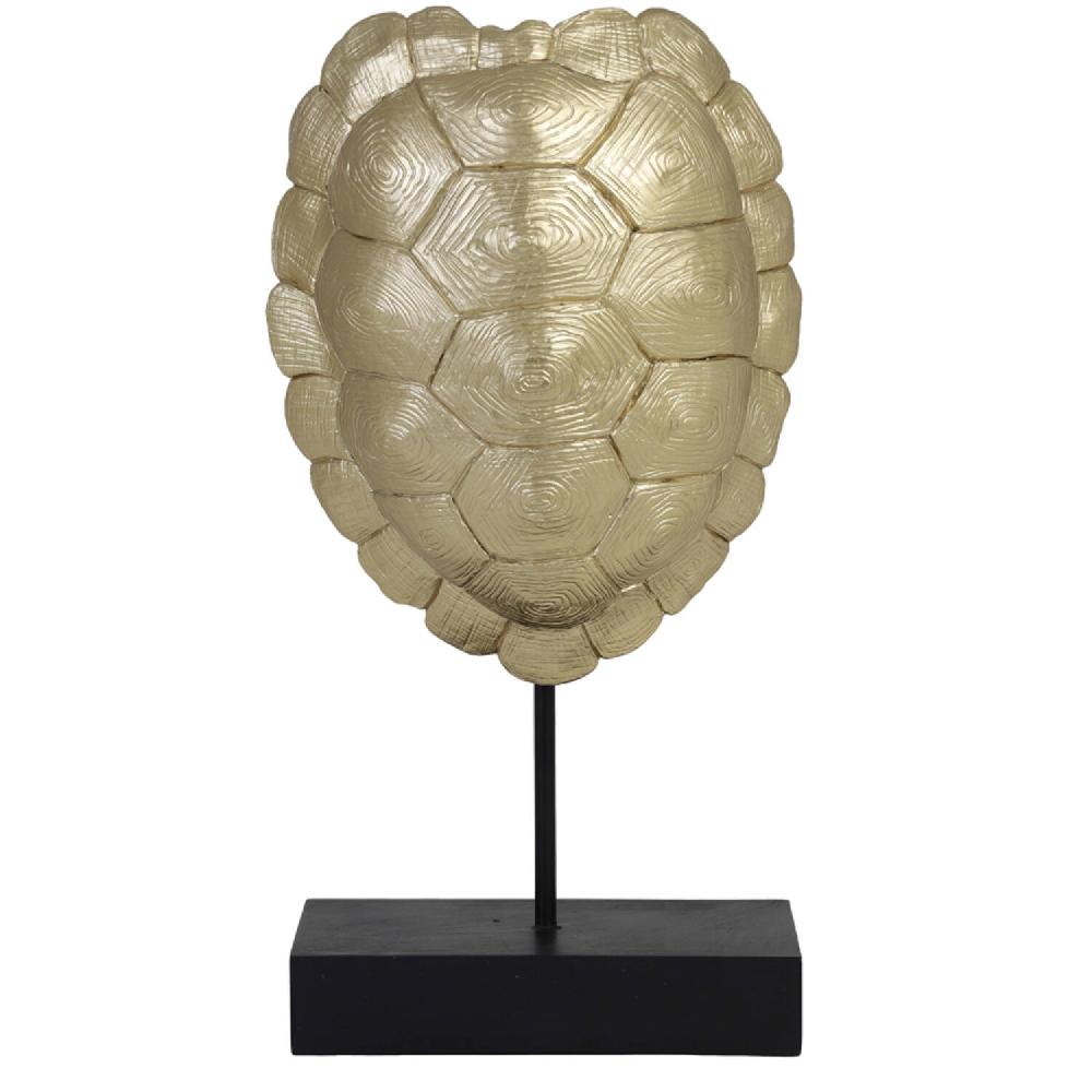 light & living Ornament op voet 20 5x11 5x41 cm TURTLE goud-zwart