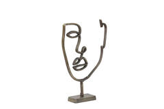Light & Living Ornament Op Voet 24x6x37 Cm FACE Antiek Brons