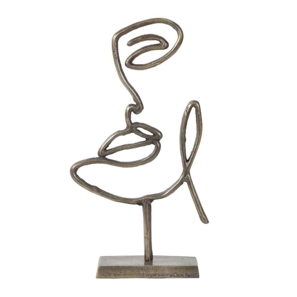 light & living Ornament op voet 24x8x43 cm FACE antiek brons