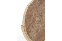 Light & Living Ornament Op Voet 25 5x10x38 5 Cm MORENO Marmer Bruin