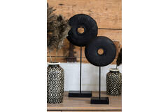 Light & Living Ornament Op Voet 28x10 5x65 5 Cm OLUMI Hout Zwart