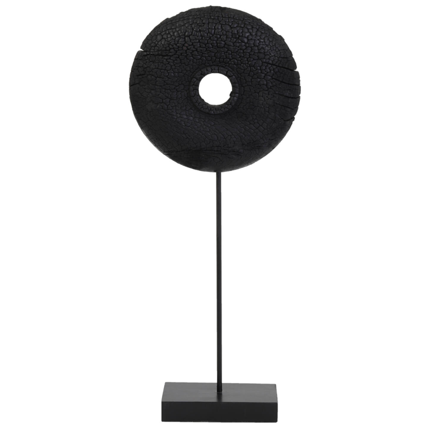 light & living Ornament op voet 28x10 5x65 5 cm OLUMI hout zwart