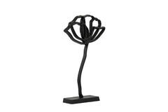 Light & Living Ornament Op Voet 28x8 5x45 Cm PAPAVERU Mat Zwart