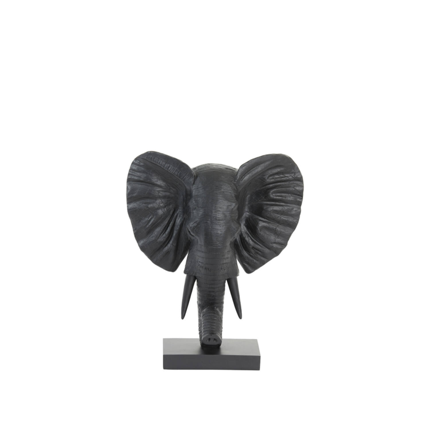 light & living Ornament op voet 30x15x35 5 cm ELEPHANT mat zwart