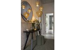 light & living Poef 38x38x45 cm NALANI bouclé donker groen