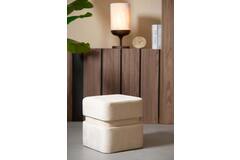 light & living Poef 40x40x42 5 cm PIAZZA velvet beige