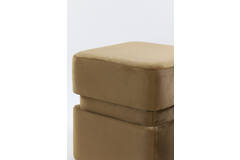 Light & Living Poef 40x40x42 5 Cm PIAZZA Velvet Bruin