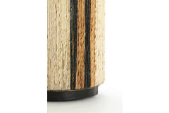 Light & Living Poef Ø40x45 Cm YUTURI Crème+zwart+bruin