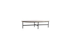 Light & Living Salontafel 140x65x35 Cm LOES Marmer Bruin-zwart