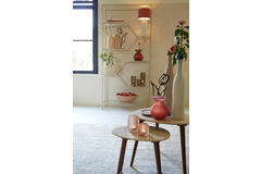 Light & Living Salontafel 51x40x39 Cm ROMANO Travertin Zand+hout Bruin