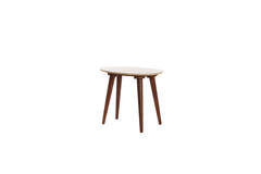 Light & Living Salontafel 51x40x39 Cm ROMANO Travertin Zand+hout Bruin