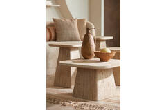 Light & Living Salontafel 60x60x36 Cm KEPAMI Travertin Zand