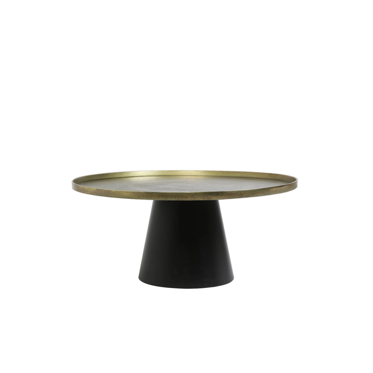 light & living Salontafel Ø75x35 cm POPETA antiek brons-zwart