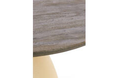 Light & Living Salontafel Ø80x40 Cm OCANA Hout Olie Bruin+mat Beige