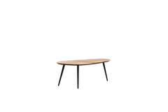 Light & Living Salontafel S/2 84x39x34+84x39x39 Cm VIEJO Hout Naturel+zwart