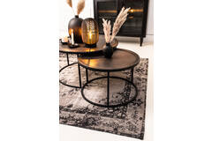 Light & Living Salontafel S/2 Ø60x38+Ø78x42 Cm TALCA Lood Antiek Deep Edge