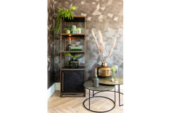 Light & Living Salontafel S/2 Ø61x37+Ø76x41 Cm RENGO Relief Antiek Brons