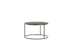 Light & Living Salontafel S/2 Ø61x37+Ø76x41 Cm TALCA Donker Bruin