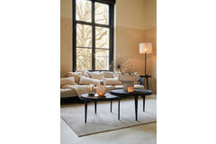 Light & Living Salontafel S/2 Ø64x39+Ø75x44 Cm TOBIAS Zwart