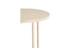 Light & Living Salontafel S/2 Ø65x38+Ø75x42 Cm SADAR Zand+l Bruin Gespikkld