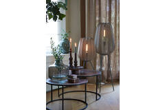 light & living Salontafel S/2 Ø65x39+Ø75x45 cm TALCA ant koper+zwart