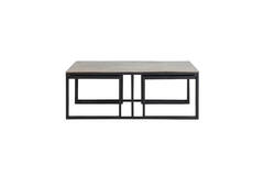 Light & Living Salontafel S/3 Max 120x60x45 Cm KUMALU Antiek Brons