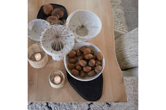 Light & Living Schaal 40x30x1 5 Cm RONIA Acacia Hout Mat Zwart