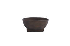 Light & Living Schaal Op Voet 16x15 5x8 5 Cm ROSANA Donker Bruin