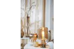 Light & Living Schaal Op Voet 36x16 5x5 Cm LABADE Marmer Wit-antiek Brons