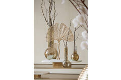 Light & Living Schaal Op Voet 36x16 5x5 Cm LABADE Marmer Wit-antiek Brons