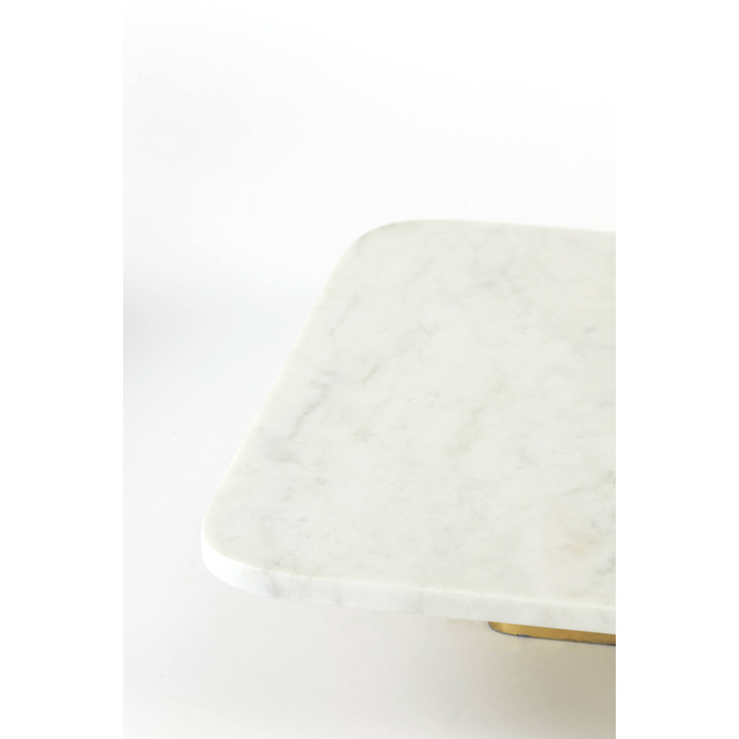 Light & Living Schaal Op Voet 40x40x8 5 Cm LABADE Marmer Wit-antiek Brons